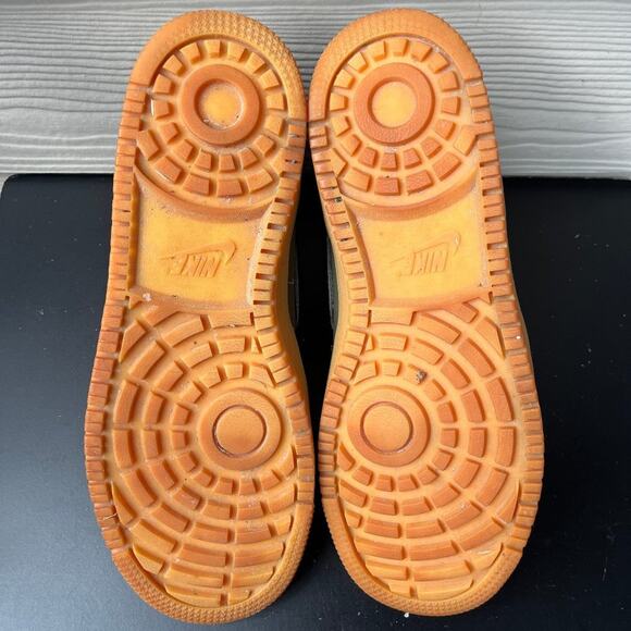 Nike Men's Son of Force Mid Loden Green Leather Shoes Sneakers Size 12 - Picture 10 of 11